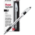 thumbnail image 3 of Pentel® R.S.V.P.® Ballpoint Pens, Fine Point, 0.7 mm, Clear Barrel, Black Ink, Pack Of 12, 3 of 4