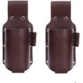 thumbnail image 1 of Paquete de 2 fundas de piel sintética para cerveza, riñonera para bebidas, soporte para cinturón de cerveza para viajes, al aire libre, patio trasero (marrón) JAMW Sencillez, 1 of 3