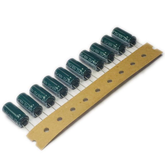10 Pack of 160V 22uF 85C 10x20 Radial Electrolytic Capacitor