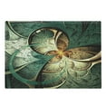 thumbnail image 1 of Fractal Cutting Board, Computer Art Featured Surreal Flowers Dreamy Imaginary Creative Concept, Decorative Tempered Glass Cutting and Serving Board, Large Size, Jade Green Orange, by Ambesonne, 1 of 1