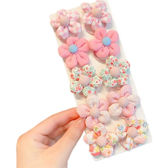 Toddler & Little Girl Hair Accessories for Daily Hairstyles, Soft Fabric Grip