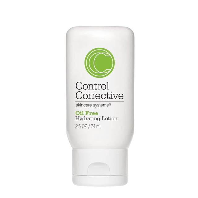 CONTROL CORRECTIVO Loción hidratante sin aceite 2.5 oz – Hidratante facial ligero, sedoso, no comedogénico, sin aceite, deja la piel hidratada y brillante, calma purifica, tonifica, repara equilibrios