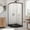 Oil Rubbed Bronze, variant on DreamLine Prime 38 in. D x 38 in. W x 74 3/4 in. H Frosted Framed Sliding Shower Enclosure in Chrome, Corner Drain Black Base Kit
