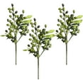 thumbnail image 1 of 3 hojas de olivo artificiales con frutas, ramas de olivo artificiales, plantas verdes para decoración del hogar y la oficina, 1 of 5