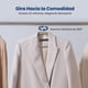 thumbnail image 5 of Ganchos de Terciopelo Premium Serenelife, Ahorradores de Espacio, Resistentes, con Gancho Metálico Giratorio de 360°, para Trajes, Pantalones y Vestidos, Gris, Pack 200, 5 of 6