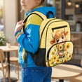 thumbnail image 2 of KUIFORTI Sunflower Cow Toddler Backpack Girls Kids School Bag with Side Pockets Adjustable Straps 13.5 Inch for Preschool Kindergarten Back to School Supplies, 2 of 7