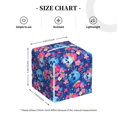 thumbnail image 3 of Kdxio Blue Skull Flower Print Tissue Box Cover,Square Decorative PU Leather Facial Paper Case Organizer Holder Dispenser for Bathroom,Night Stands,Desk,Car 5.2''X5.2''X5.2'', 3 of 6
