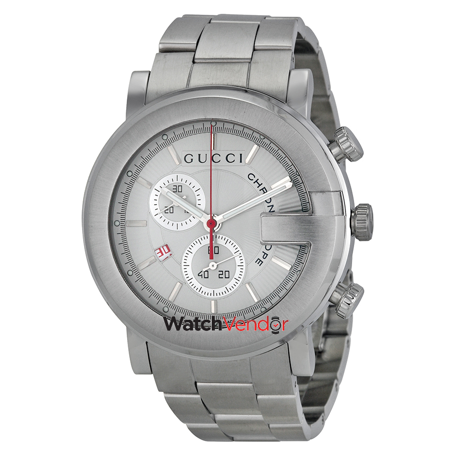 Gucci 101 G-Round White Chronograph Men 