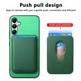 thumbnail image 3 of Allytech 2 in 1 Detachable Wallet Case for Samsung Galaxy A24 4G, [Thin & Light] [Compatible with MagSafe] Luxury PU Leather Card Holder Soft Bumper Shockproof Anti-Scratch Magnetic Case, Green, 3 of 11