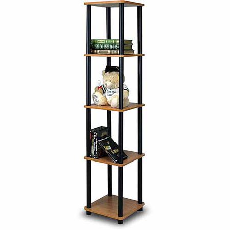 furinno shelf square corner tier rack display turn tube tools
