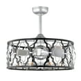 thumbnail image 4 of Netanel 24.4 in. Indoor Silver Finish Ceiling Fan with Light Kit and Remote, 4 of 5