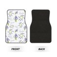 thumbnail image 2 of Balery Lavender Flowers Pattern 4-Piece Floor Mats, Heavy-Duty Rubber Liners, Anti-Slip Design, All-Season Automotive Protection, Vehicles, Cars, Trucks, and SUVs, 2 of 5