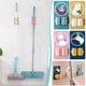 thumbnail image 1 of Montaje de pared para gancho de fregona | Adhesivo resistente sin marcas | Organizador de clips para fregonas sin perforación | Empuñadura de rodillos | Soporta 11 libras | Almacenamiento de baño y, 1 of 5