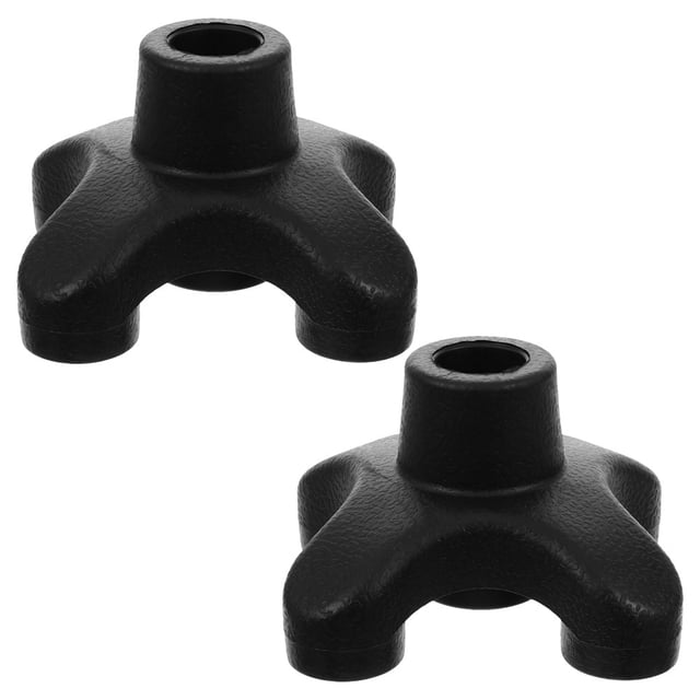 Phenofice 2pcs Rubber Replacement Tips for Nonslip Walking Stick in Snowy Weather