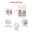 thumbnail image 7 of Purple Iris Kitchen Dish Towels for Drying Dishes Set of 3, Spring Vintage Butterfly Leaves Flowers Beige Waffle Weave Microfiber Hand Tea Bathroom Towels Quick Dry & Absorbent Towel 15.7x23.6, 7 of 7