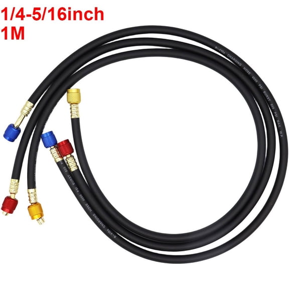 1M-1/4-5/16 / 1.2M-1/4-1/4" High Pressure Coolant Charging Hose For R22 R134A