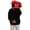 Black, variant on Kintue Big Mouth Monster Pullover Hoodies Unisex Flannel Hooded Sweatshirt, Plush Soft Cosplay Novelty Funny Halloween Costume Oversized Pajamas Fleece Outfits Gifts