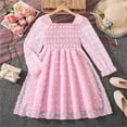 thumbnail image 2 of MEZZALL Child Big Girls Square Neck Long Sleeve Ruffle Hem Waist Flowy Party Gown Elegant Dress Festival Sundress Boho, 2 of 9