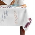 thumbnail image 4 of Blue Pumpkin Fall Table Cloth Waterproof Tablecloths, Thanksgiving Autumn Orange White Eucalyptus Tablecloth Dining Table Cover for Kitchen Party Tabletop Outdoor, Rectangle Tablecloth 52x70 Inch, 4 of 9