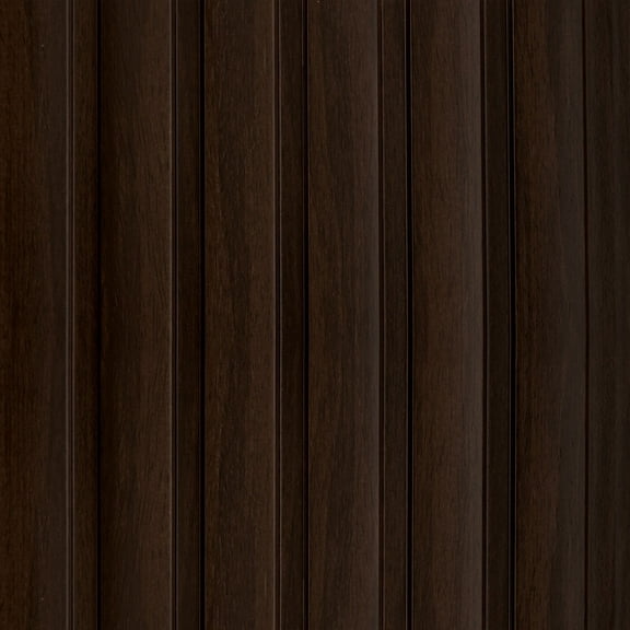 MG-1001 Large Slats Wenge 94.5 in x 9.45 in Polystyrene Wood Slat Walls (62 Sq.ft / Pack) - 10 Pieces