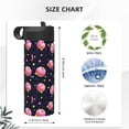 thumbnail image 4 of Honeii Cartoon Donut Planets Print 18 oz Insulated Water Bottle with Straw Lid, Stainless Steel Sports Water Bottles, Double Walled Vacuum, Leak Proof, 4 of 8