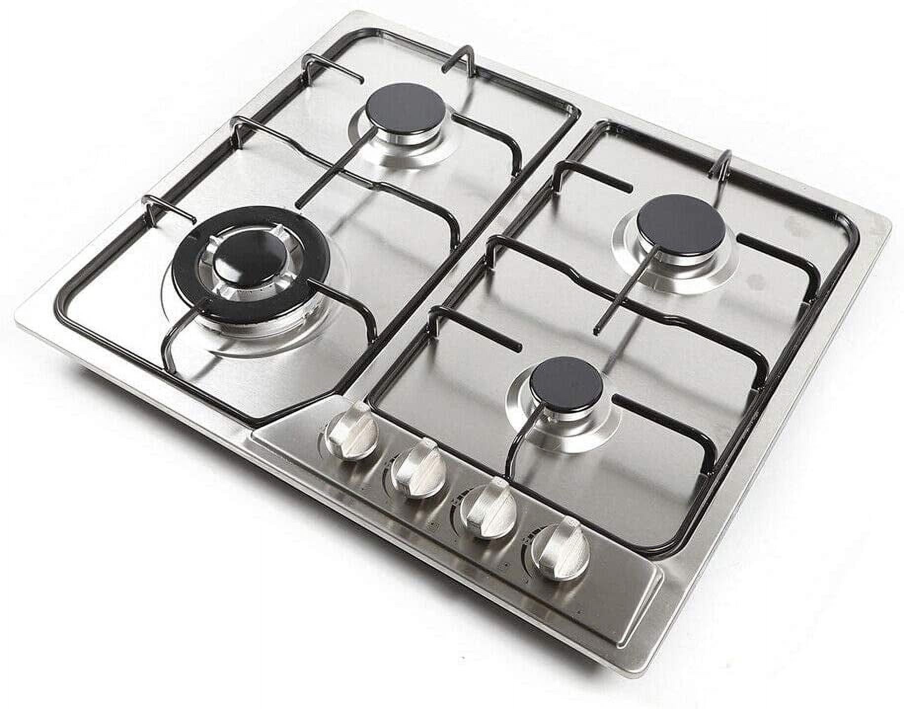 MONIPA 4-Burner Gas Stove Burner Built-In Gas Stove Stainless Steel Easy To Clean