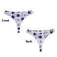 thumbnail image 3 of Balery Daisies Flowers Tangas de Algodón para Mujer con Estampado – Ropa Interior Sexy, Transpirable, G-string-3X-Large, 3 of 6