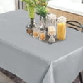 thumbnail image 3 of PiccoCasa Tablecloth Dining Table Cover Protector Indoor Light Gray 55 x 63 Inch, 3 of 7