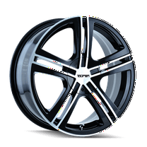 Touren Tr62-3262 16X7 5X100/5X114.3 40Et 72.62Cb Black/Machined Face/Machined Lip