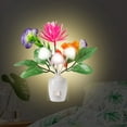 thumbnail image 5 of Color Changing LED Plug-in Flower Night Light, Multicolor Mood Lighting for Bedrooms, Hallways, 1-Pack, 5 of 6
