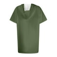 KBZDBZC Womens Summer Tops Women's Fashion Solid Color Short Sleeve