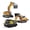 3-in-1, variant on 1:50 RC Excavator Metal Model, Screw Drive System, Remote Control Construction Toy with 2 Batteries & Carry Case for Adults & Kids