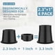 thumbnail image 2 of 4 Set Stackable Furniture Risers Bed for and Sofa 2.3/3.3 Inch, 2 of 5