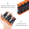 thumbnail image 2 of Adjustable Finger Exerciser, Hand Training Device For Guitar, Trumpet And Piano(orange), 2 of 5