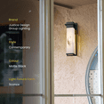 thumbnail image 3 of Justice Designs LumenAria LED Outdoor Wall Sconce Matte Black 16.5", 3 of 7