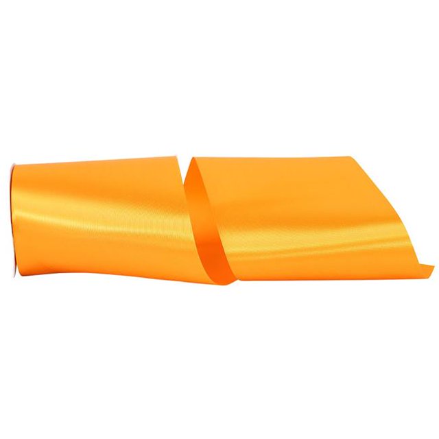 Reliant Ribbon 4700-938-25K 6 in. 50 Yards Single Face Satin Allure Ribbon, Pumpkin