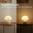 thumbnail image 3 of Mushroom Lamp Vintage Bedside Table Lamp  Glass Mushroom Decor Nightstand Lamp with 3 Color Temps, Cute Retro Small Desk Lamp for Bedroom Office, Mid Century Modern Aesthetic Home Deco Gift, 3 of 7