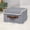 Gray, variant on Storage Bin with Lid Storage Boxes with PU Leather Handles PP Plastic Board Decorative Foldable Lidded Cotton Linen Fabric Home Cubes Baskets Closet Organizer Container