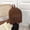 Brown, variant on School Backpack Adorable Plush Fluffy Backpack Fuzzy Sherpa Aesthetic Mini Daypack for Travel Everyday Use and Daily Adventure(White)