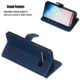 thumbnail image 3 of Estuche de Cuero PU con Cierre para Samsung Galaxy S10 Plus , Funda Protectora con Billetera y Correa, 3 of 6