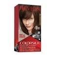 thumbnail image 3 of Revlon Colorsilk Beautiful Color Permanent Hair Dye, Dark Brown, At-Home Full Coverage Application Kit, 12 Natural Blue Black, 1 count, 3 of 6