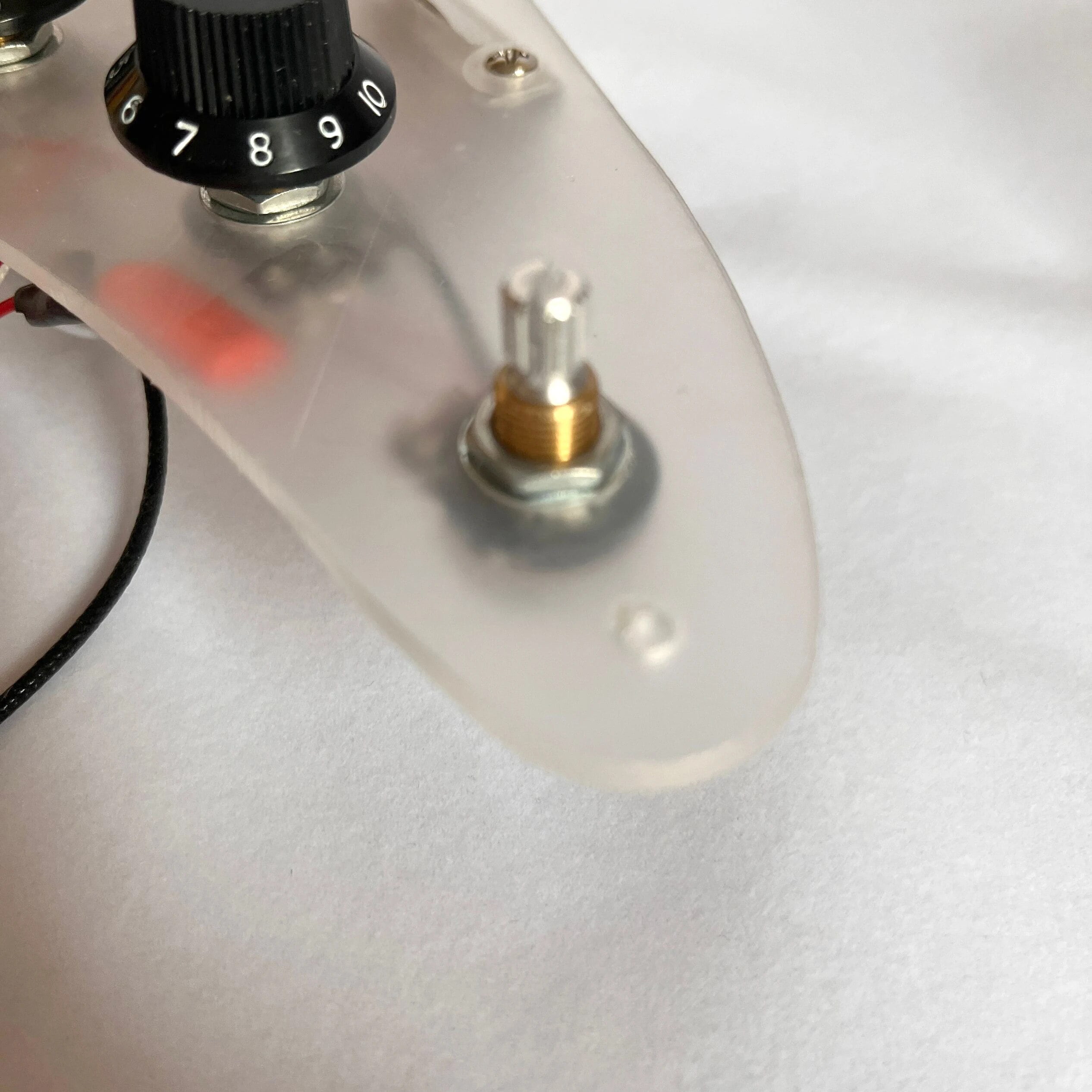 Prewired SSS Crystal Acrylic Pickguard Set 3 Active Single Coils Pickups Harness For Electric Guitar,Guitar Accessories