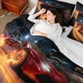 thumbnail image 4 of jejeloiu Red Sport Car 7pcs Bedding Comforter Set,Speed Game Queen Bedding Sets For Racing Gamer Reversible, 4 of 8