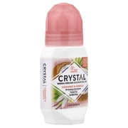 CRYSTAL Mineral-Enriched Deodorant Roll-On, Coconut & Vanilla, 2.25 fl oz (66 ml)