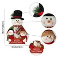 thumbnail image 3 of Zawou Terracotta Snowman Figurine Set – Handcrafted Red Christmas Decorations for Home, Table, or Gift Display, 3 of 6
