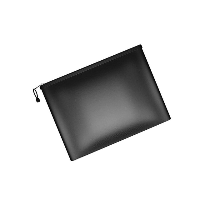 Pochette de Documents Imperméable Portable Ignifuge Pochette à Monnaie Imperméable Résistante au Feu pour Dossier Contrat d'Argent Grande