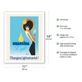 thumbnail image 2 of Orangina Light has Arrived! (L’Orangina Light est arrivé!) - Vintage Advertising Poster by Bernard Villemot - Fine Art Matte Paper Print (Unframed) 11x14in, 2 of 4