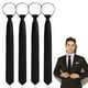 thumbnail image 1 of Qarigey Corbatas con cremallera Unisex, 4 paquetes/lote, con nudos preatados, suaves y cómodas de llevar para cualquier evento Accesorios de disfraces negro, 1 of 6