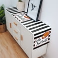 thumbnail image 4 of Table Runner Dresser Scarf 13 x 72 Inch Hello Football Black and White Stripes Table Runners Non-Slip Heat Kitchen Dining Table Decor for Kitchen Farmhouse Indoor Outdoor Home Party, 4 of 7