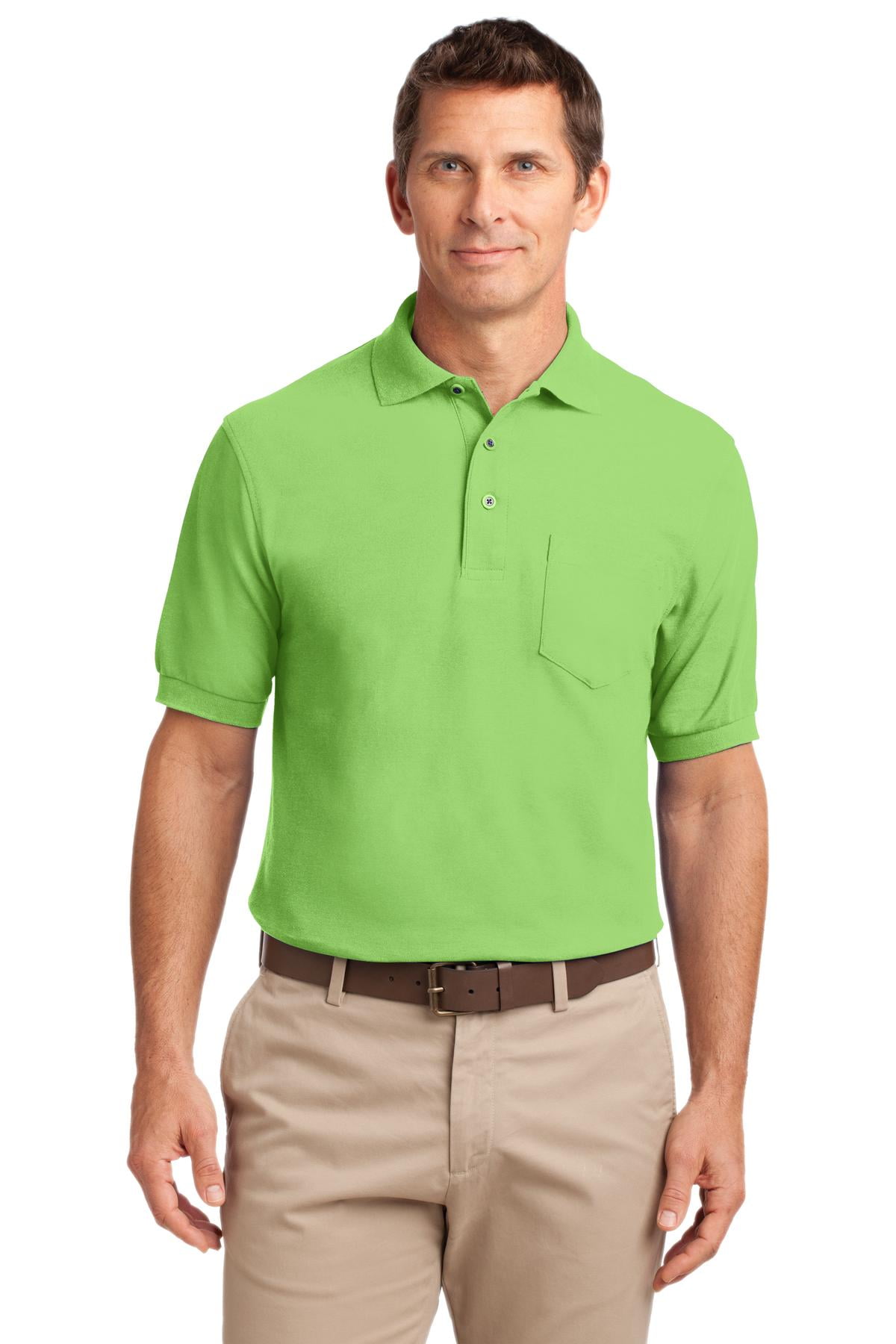 Mens Classic Silk Touch Polo Shirts in 36 Colors and Sizes: XS-6XL